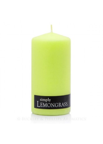 Simply  Pillar  Candle  Lemongrass